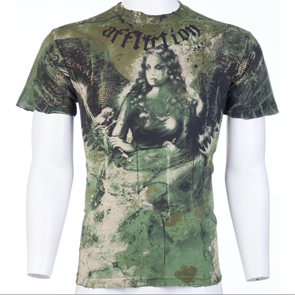 AFFLICTION Men's T-Shirt BLISS Short sleeve - Picture 4 of 8